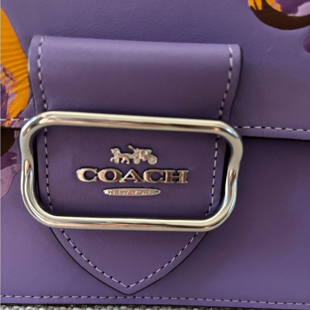 Coach Morgan Shoulder Bag In Floral Print - Picture 7 of 11